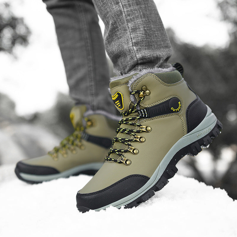 Men Warm Plush Ankle Boots