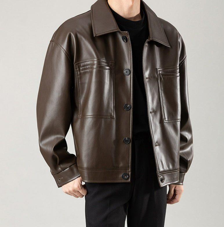 Motorcycle Casual Autumn Leather Jacket
