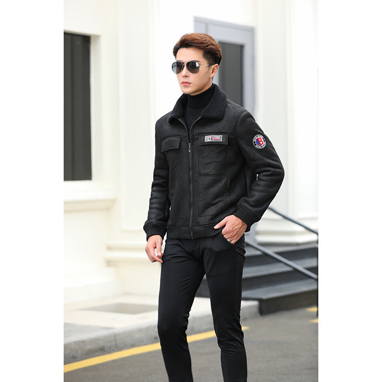 Men's Jacket Warm Berber Fleece Clothing