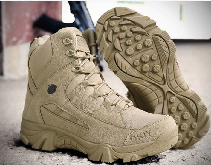 Breathable High Top Outdoor Hiking Tactical Boots