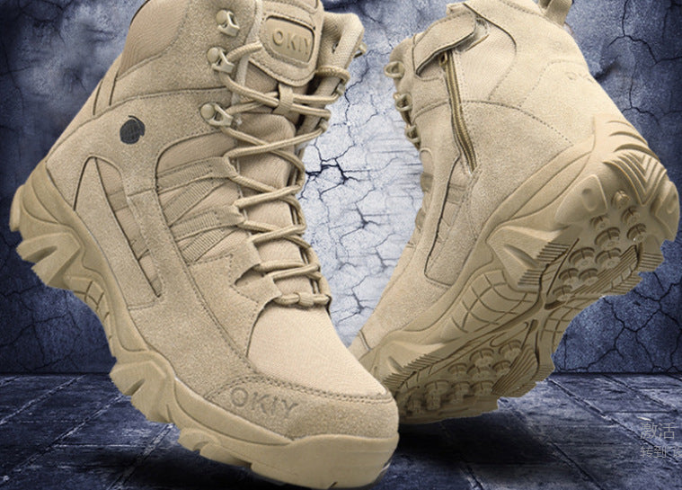 Breathable High Top Outdoor Hiking Tactical Boots