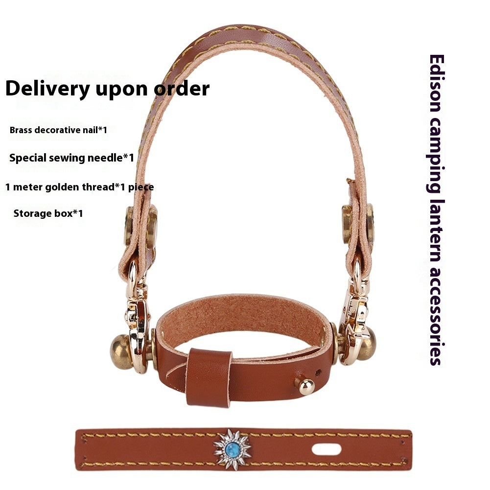 Camping Lantern Leather Hang Rope 3-piece Suit