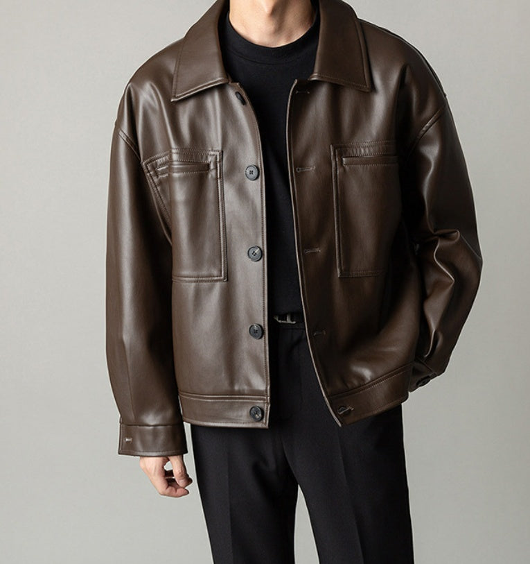 Motorcycle Casual Autumn Leather Jacket