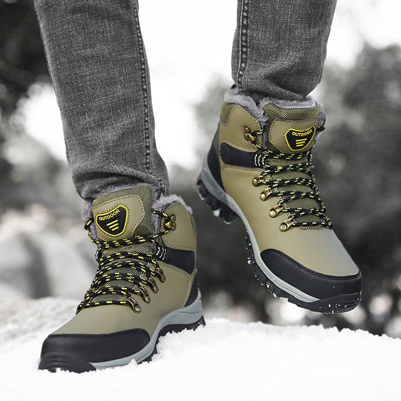 Men Warm Plush Ankle Boots