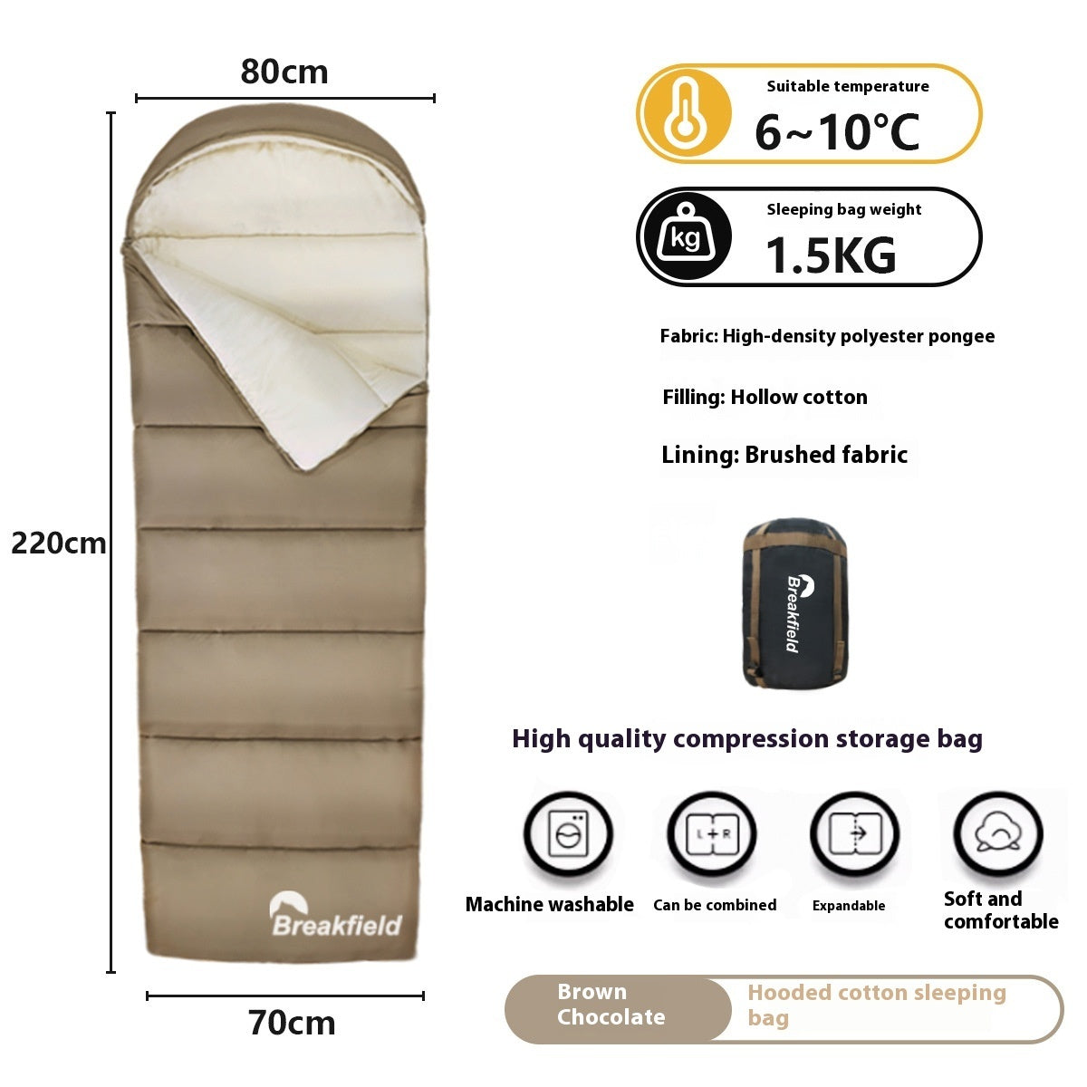 Outdoor Camping Waterproof Sleeping Bag