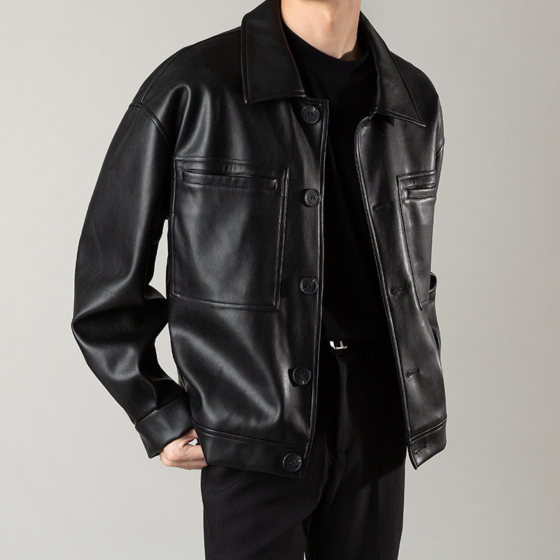 Motorcycle Casual Autumn Leather Jacket