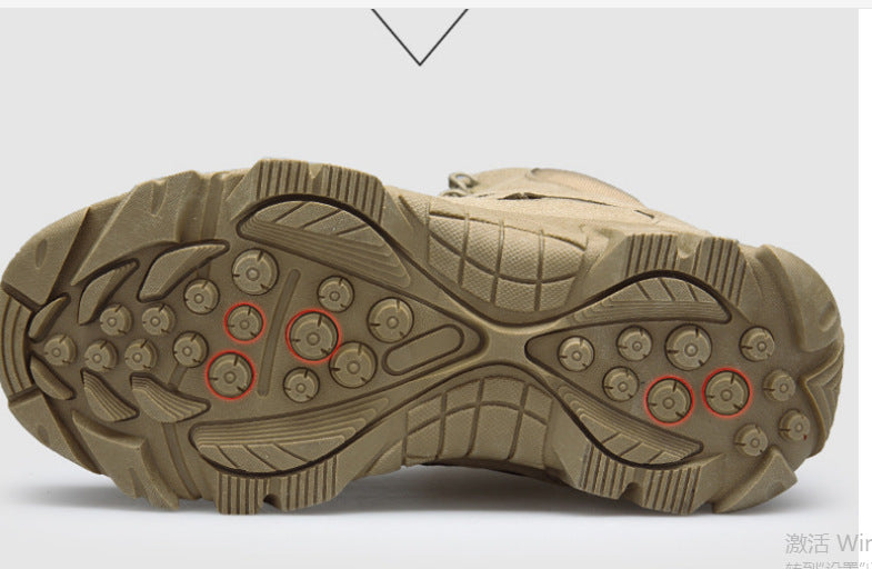 Breathable High Top Outdoor Hiking Tactical Boots