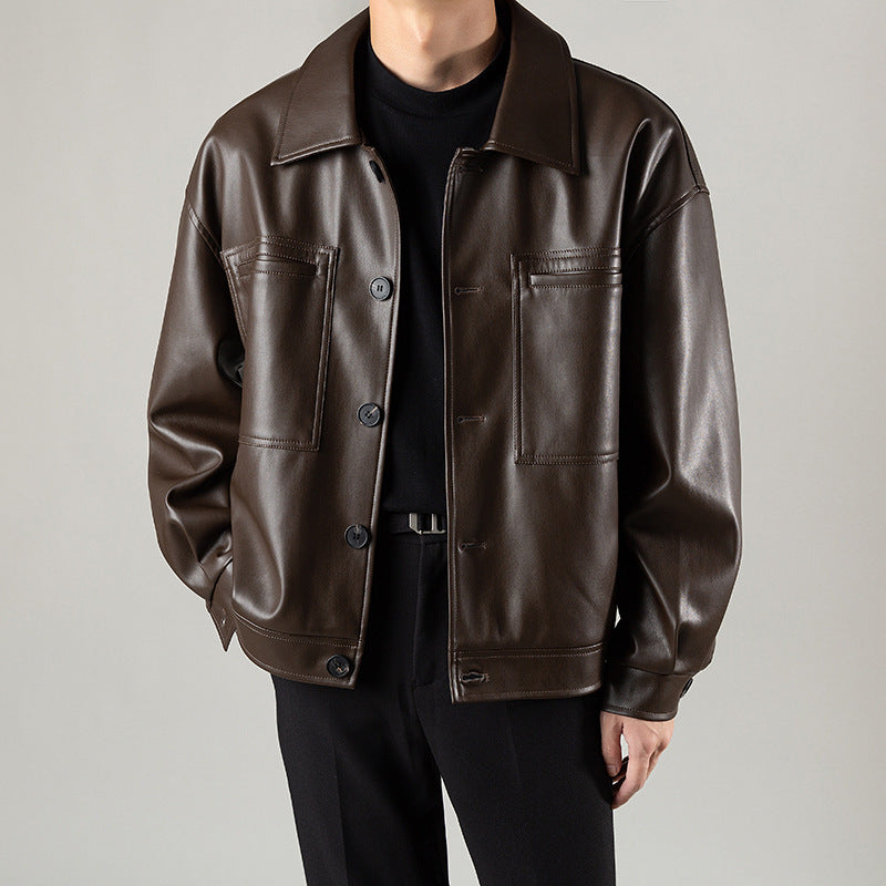 Motorcycle Casual Autumn Leather Jacket