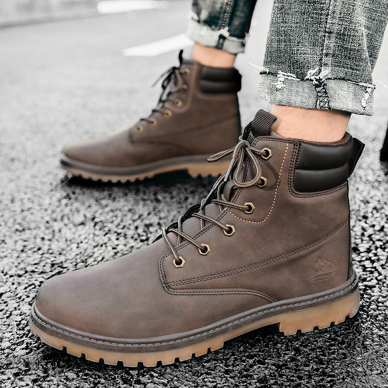 British High-top Outdoor Hiking Trend Men's Shoes