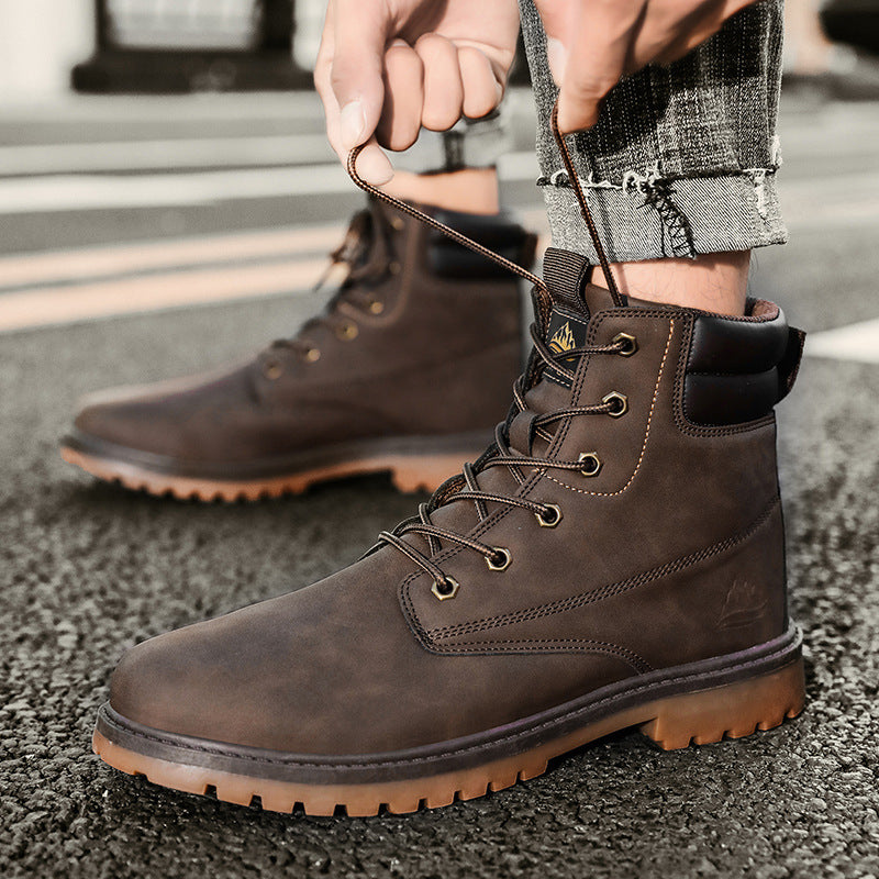 British High-top Outdoor Hiking Trend Men's Shoes
