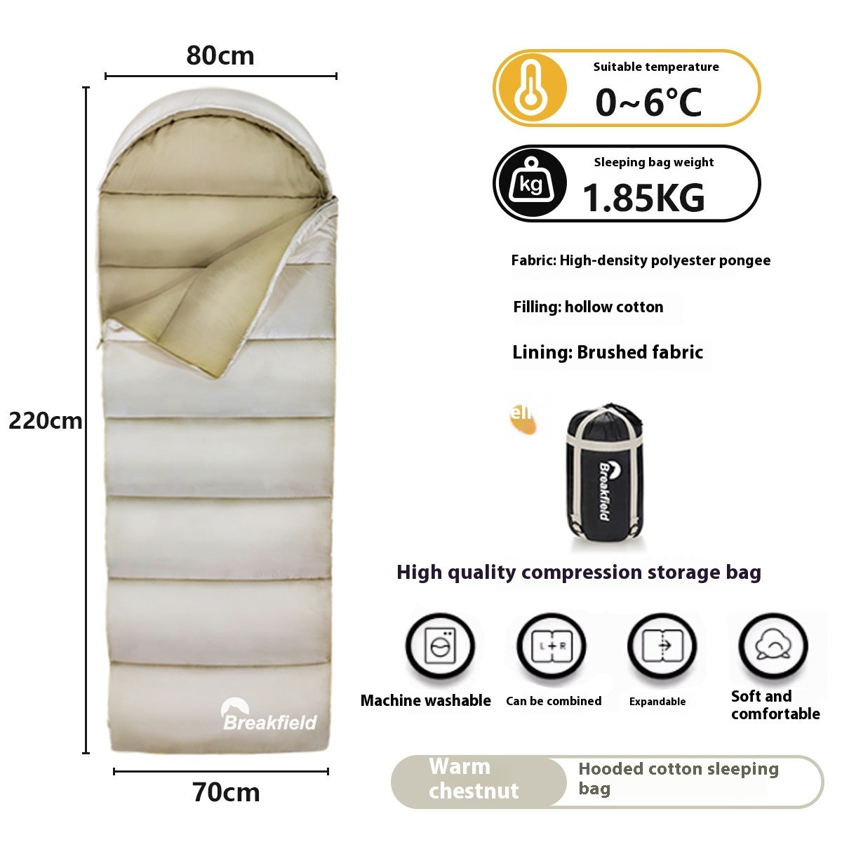 Outdoor Camping Waterproof Sleeping Bag