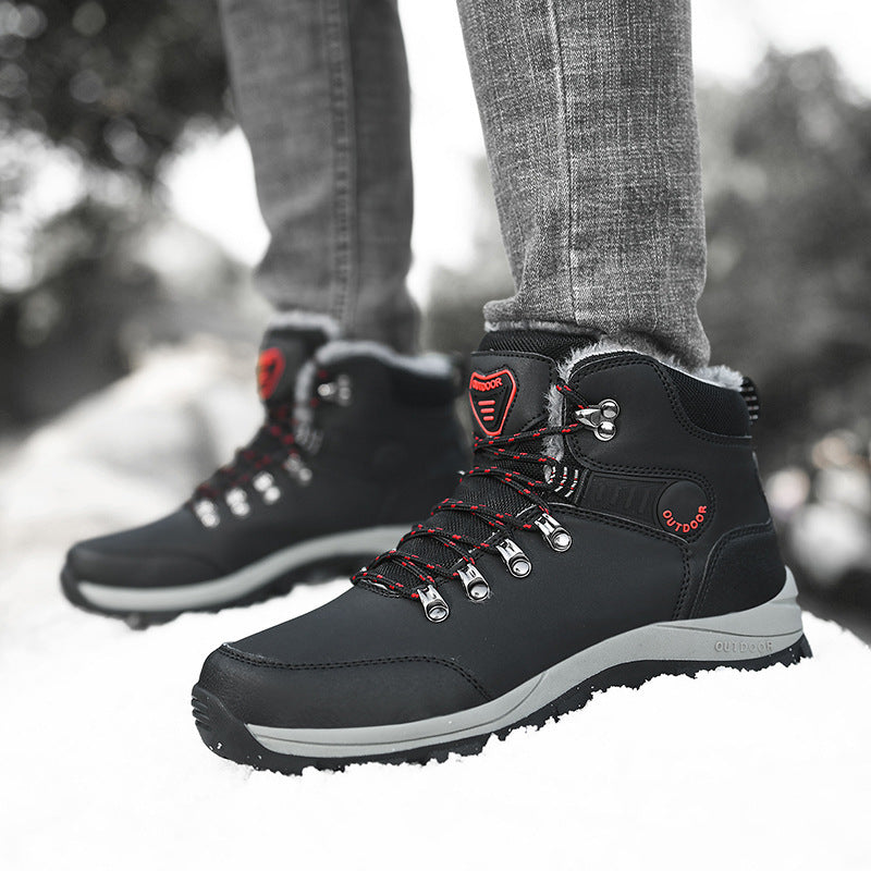Men Warm Plush Ankle Boots