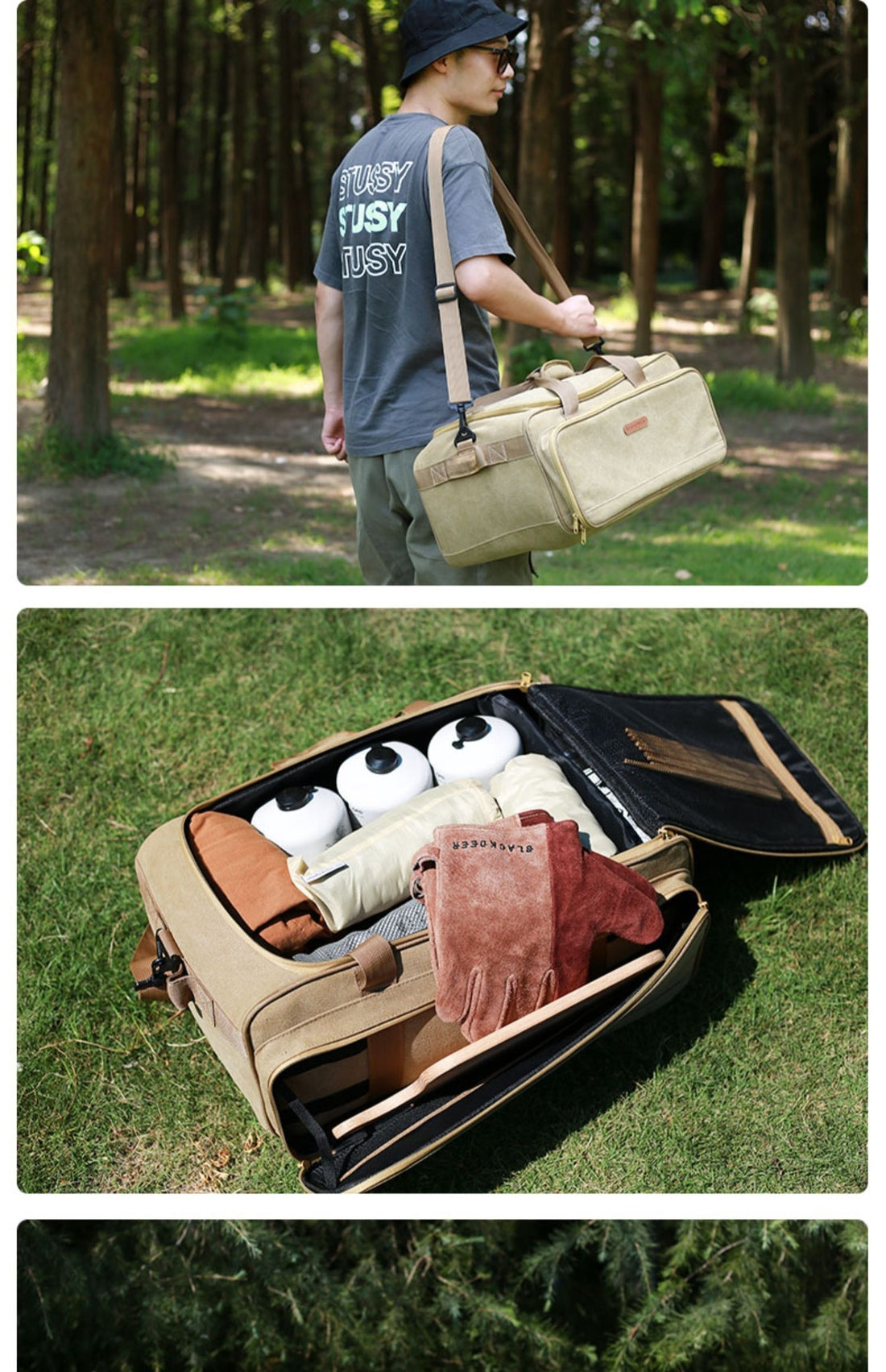 Outdoor Camping Gas Tank Stove Storage Bag