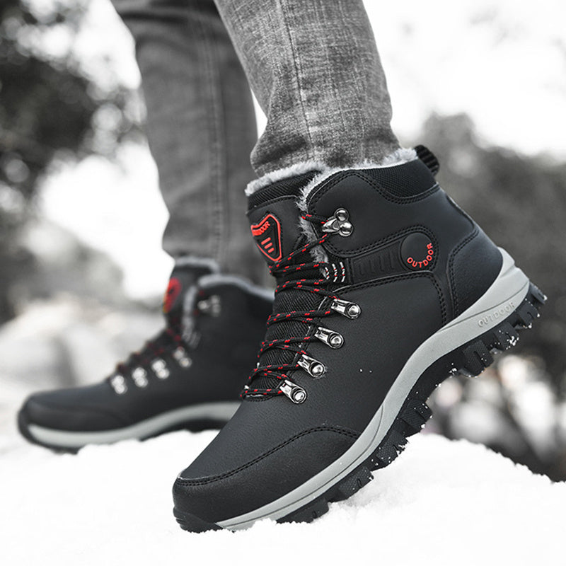 Men Warm Plush Ankle Boots