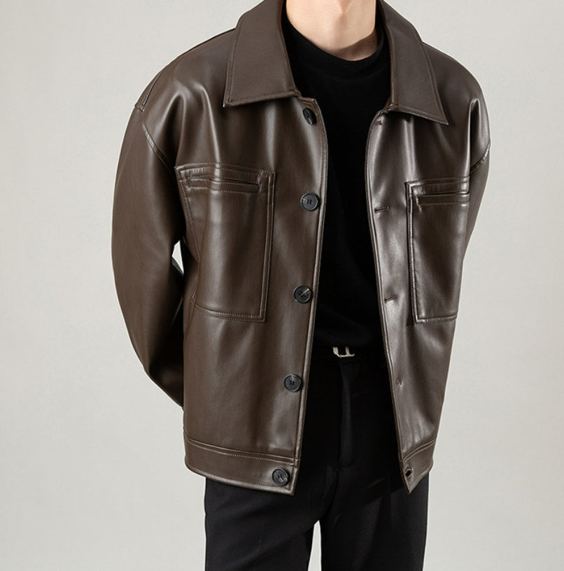 Motorcycle Casual Autumn Leather Jacket