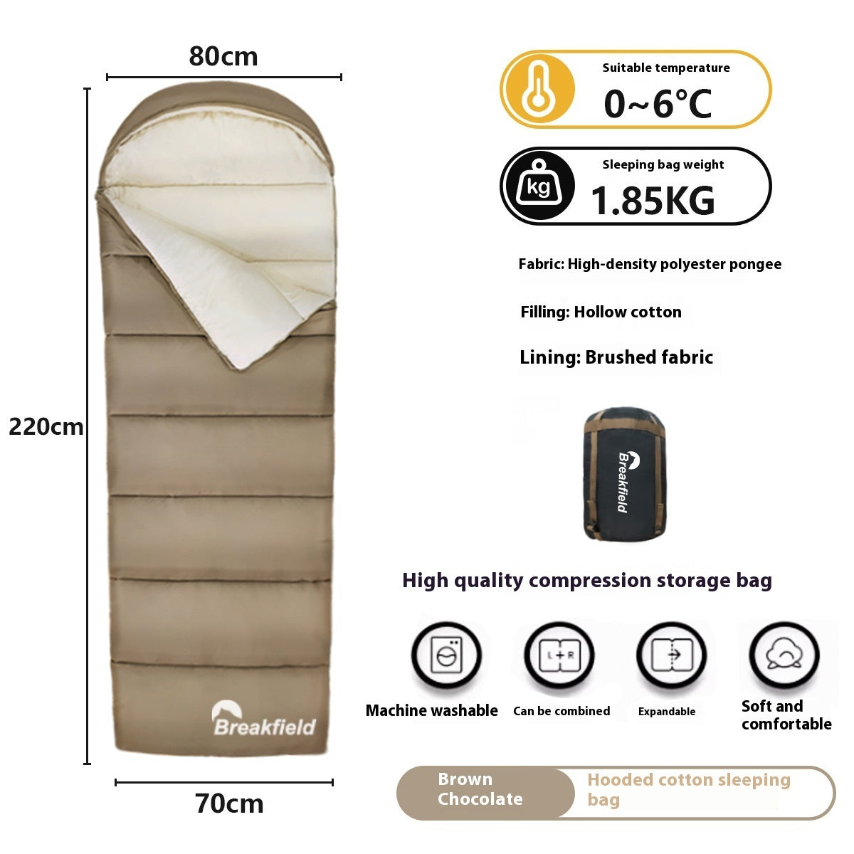 Outdoor Camping Waterproof Sleeping Bag