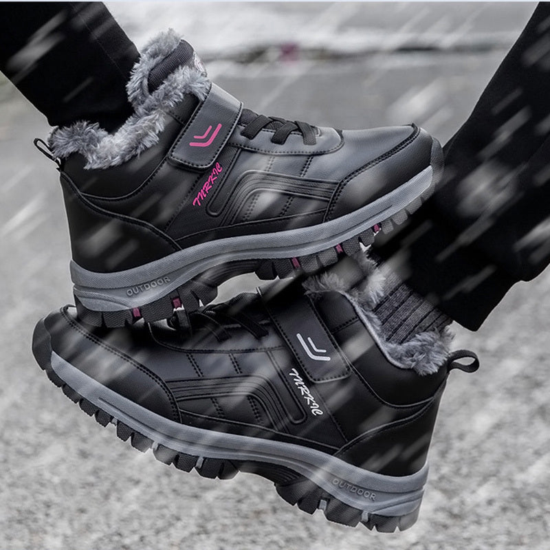 Men Warm Plush Hiking Shoes