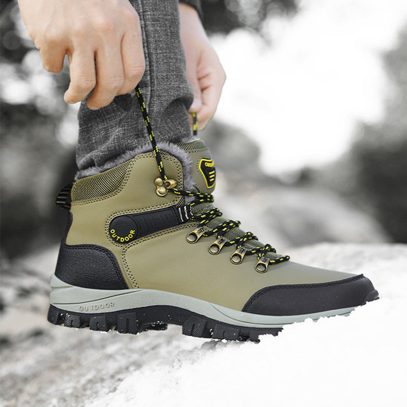 Men Warm Plush Ankle Boots