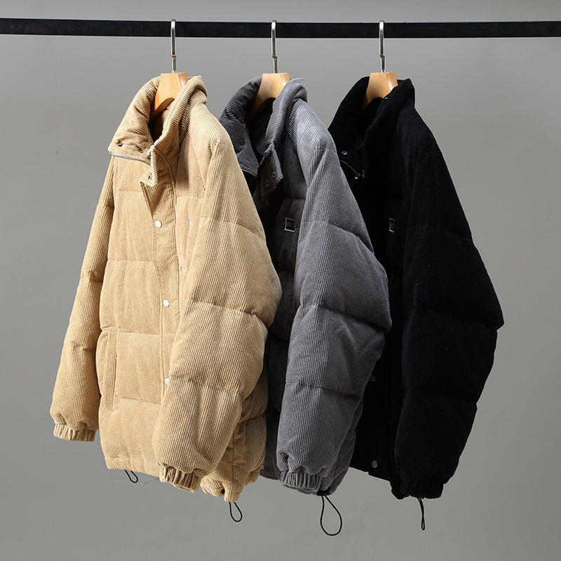 Men's Youth Corduroy Down Jacket Coat