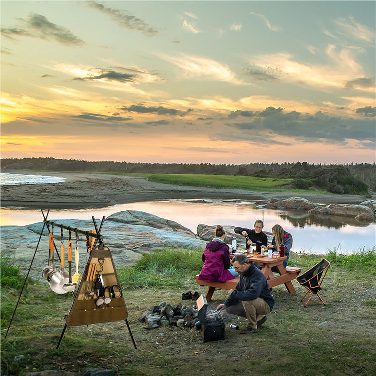 Outdoor Camping Tableware Spatula Spoon Bag