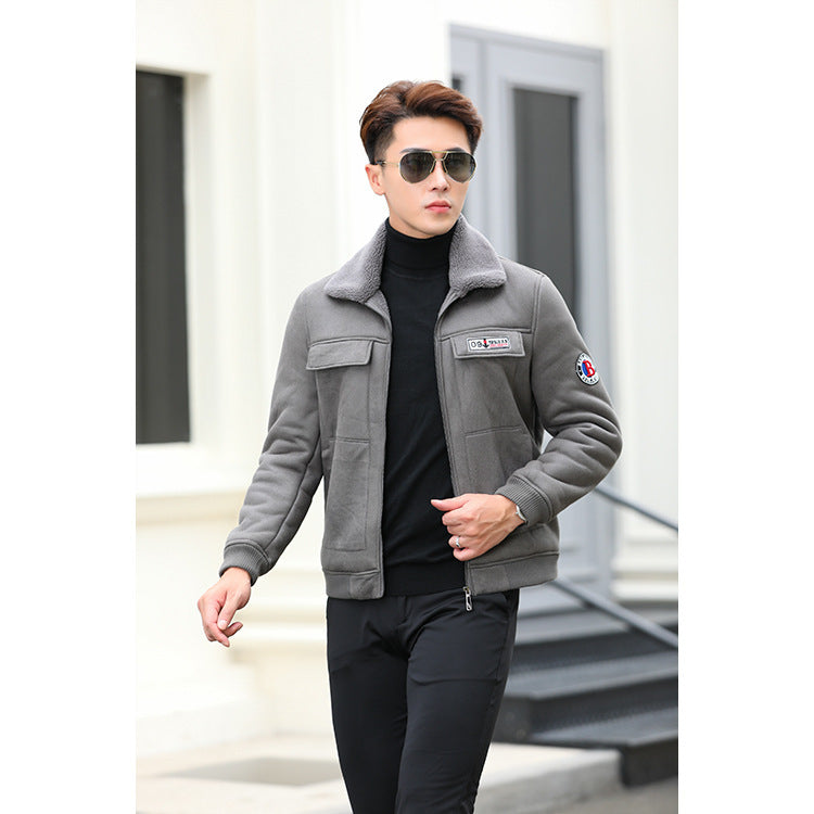 Men's Jacket Warm Berber Fleece Clothing