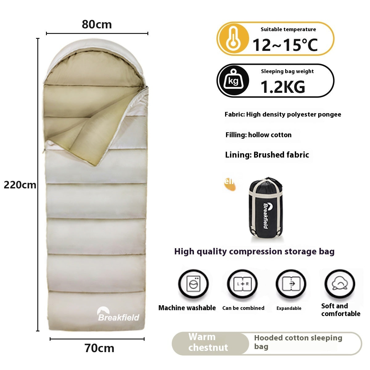 Outdoor Camping Waterproof Sleeping Bag