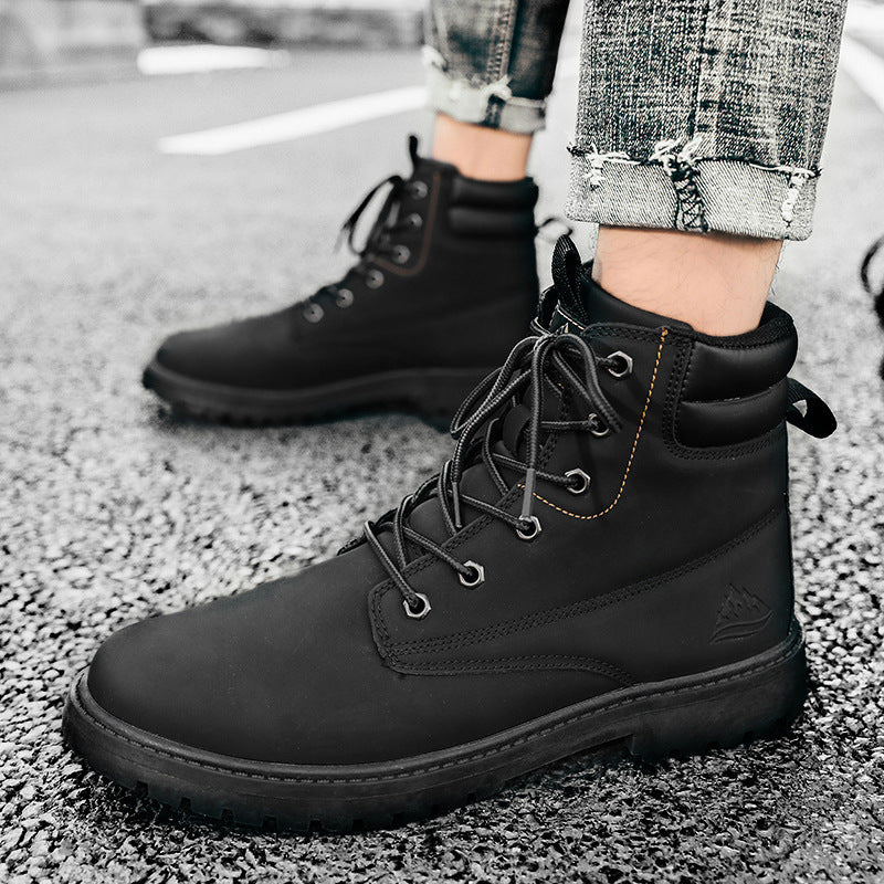 British High-top Outdoor Hiking Trend Men's Shoes
