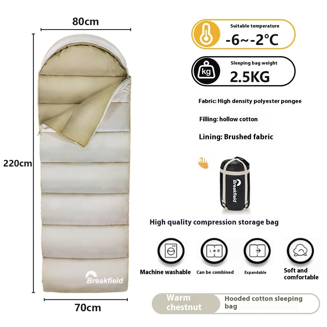 Outdoor Camping Waterproof Sleeping Bag