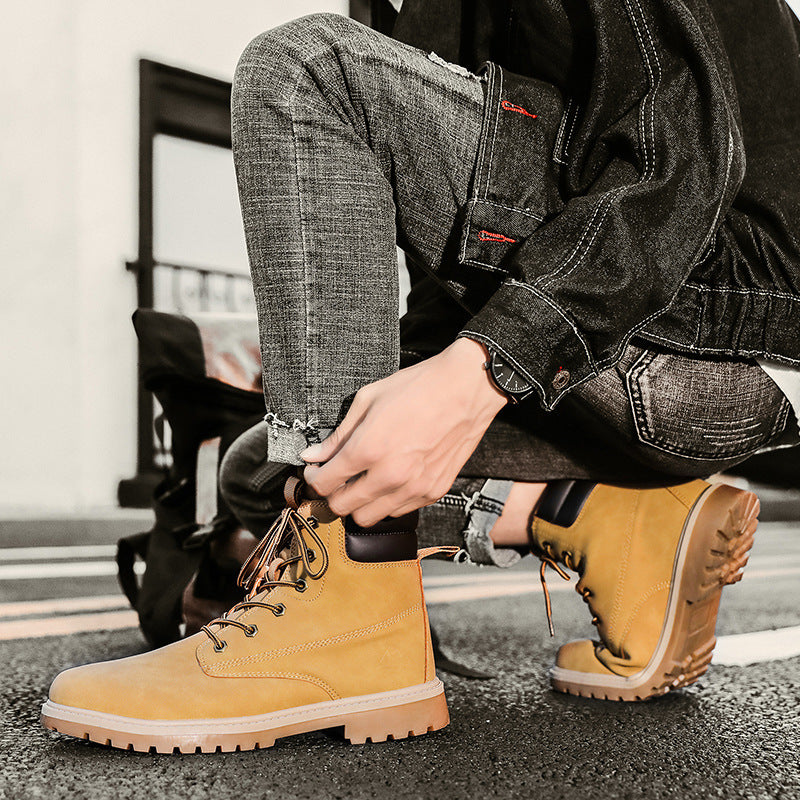 British High-top Outdoor Hiking Trend Men's Shoes